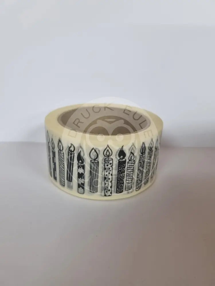 Papierklebeband weiss Kerzen Papierklebeband