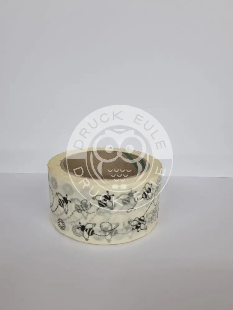Papierklebeband weiss Bienen rubon