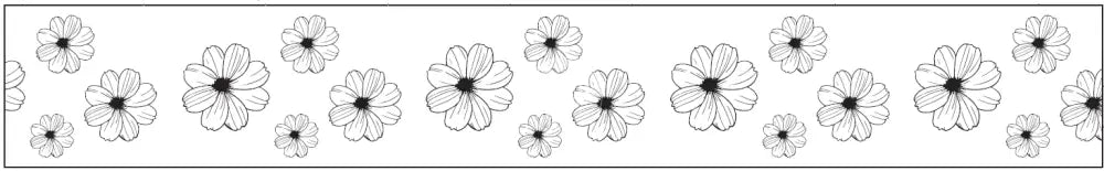 Papierklebeband weiss Blumenzauber rubon