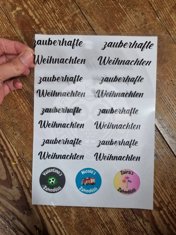 Rub-On Din A4 Seite Gestalten Gang-Sheet