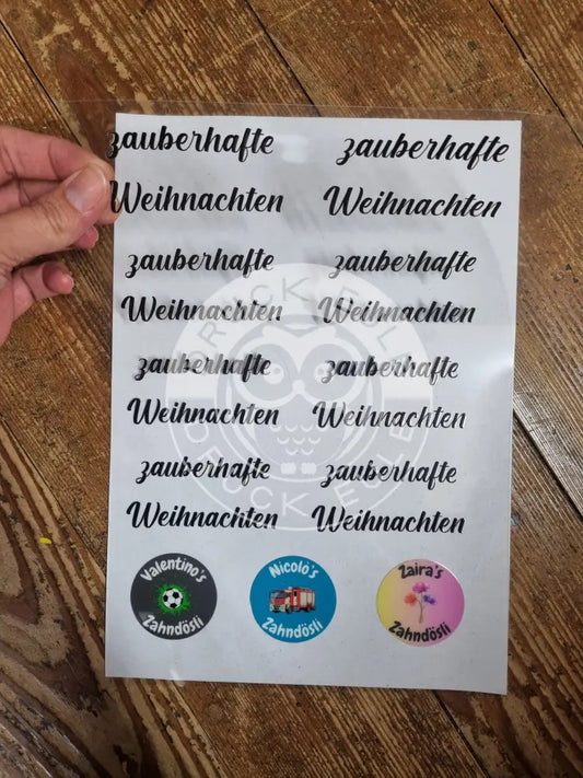 Rub-On Din A4 Seite Gestalten Gang-Sheet