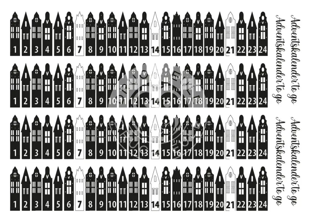Rubon Bogen Adventskalender 2 (A3 Bogen) rubon