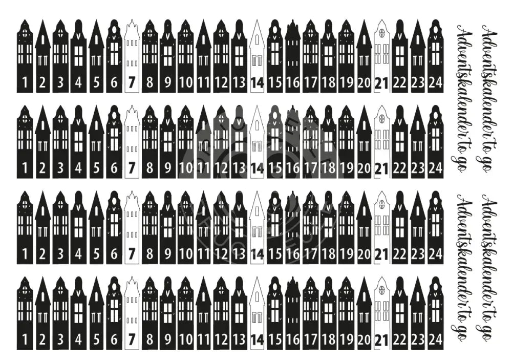 Rubon Bogen Adventskalender 2 (A3 Bogen) rubon