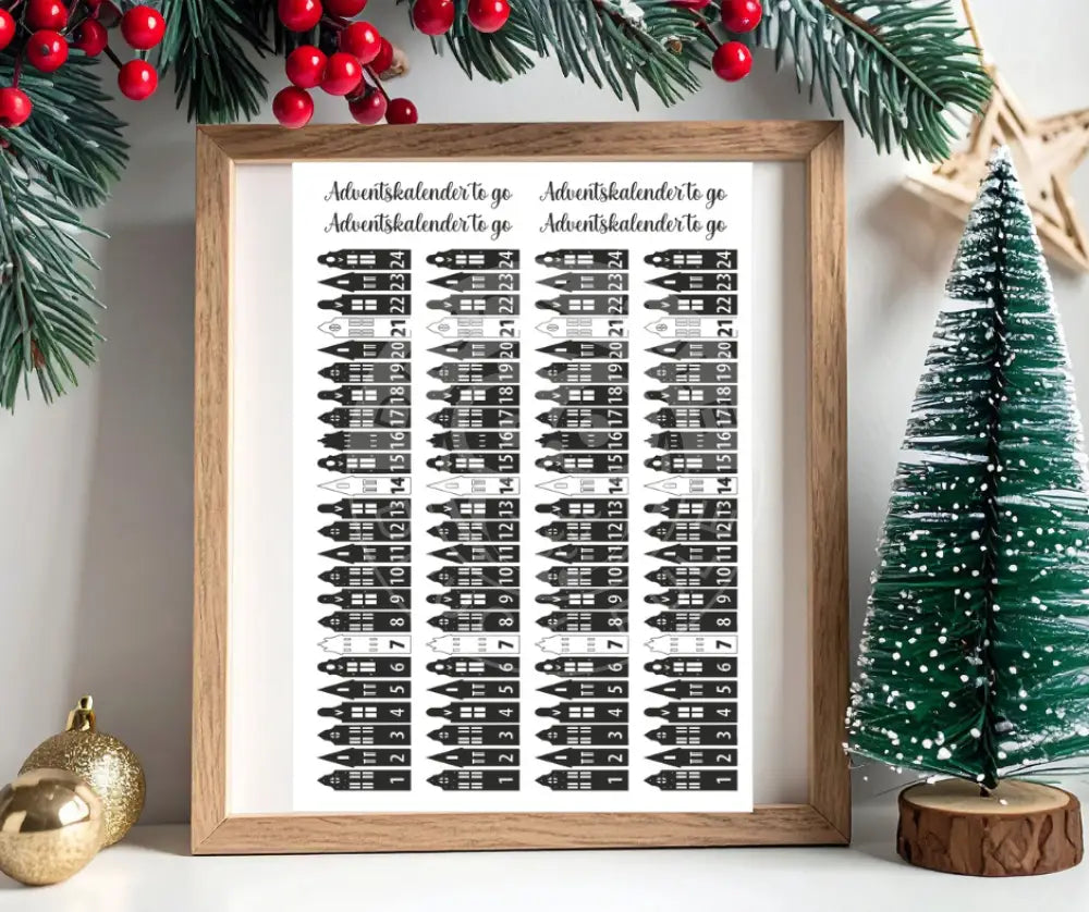 Rubon Bogen Adventskalender 2 (A3 Bogen) rubon