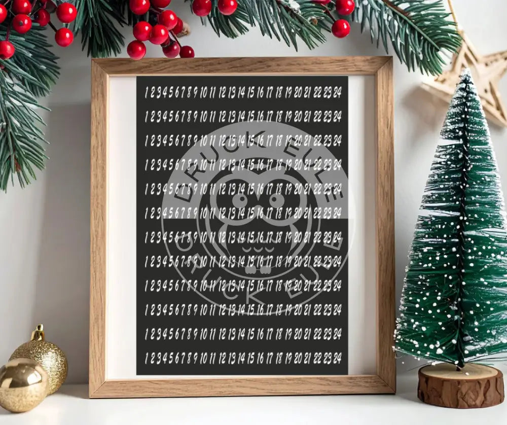 Rubon Bogen Adventszahlen 1 weiss rubon