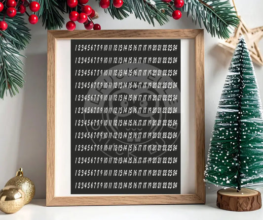 Rubon Bogen Adventszahlen 1 weiss rubon