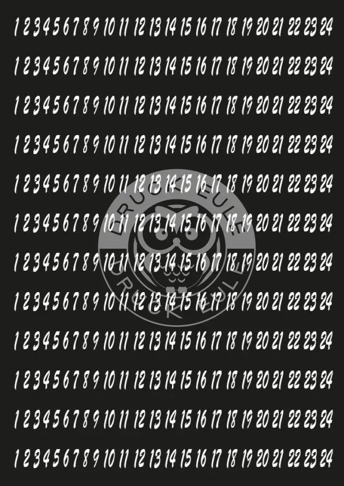 Rubon Bogen Adventszahlen 1 weiss rubon