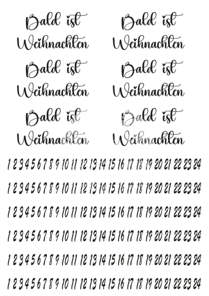 Rubon Bogen Bald ist Weihnachten 2 rubon