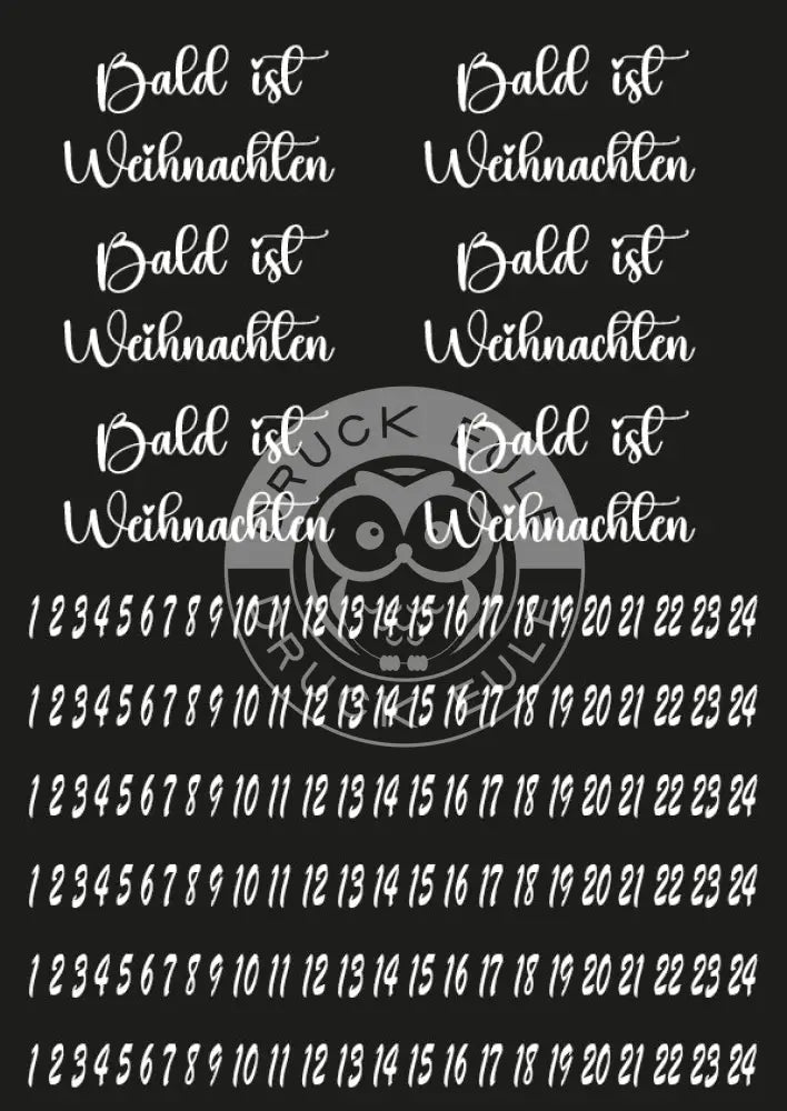 Rubon Bogen Bald ist Weihnachten 2 weiss rubon