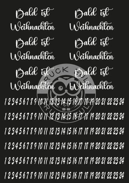 Rubon Bogen Bald ist Weihnachten 2 weiss rubon