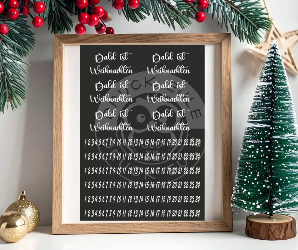 Rubon Bogen Bald ist Weihnachten 2 weiss rubon