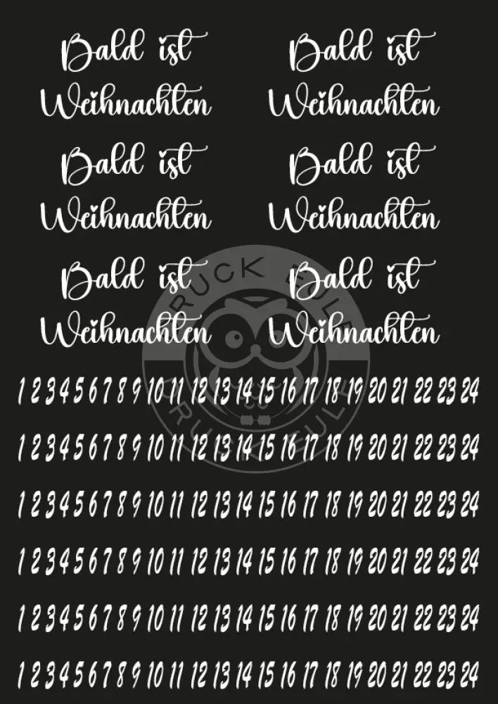 Rubon Bogen Bald ist Weihnachten 2 weiss rubon