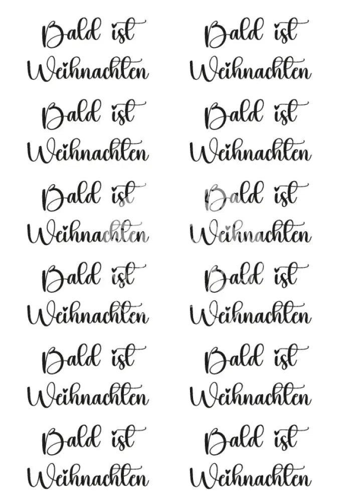 Rubon Bogen Bald ist Weihnachten rubon