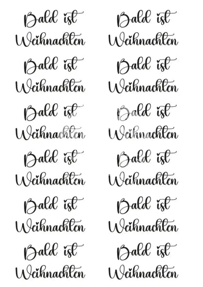 Rubon Bogen Bald ist Weihnachten rubon