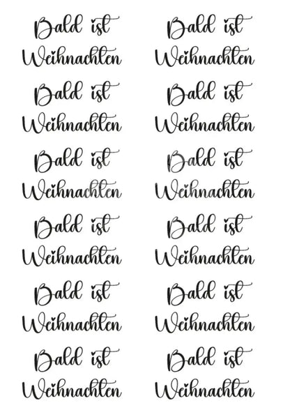 Rubon Bogen Bald ist Weihnachten rubon