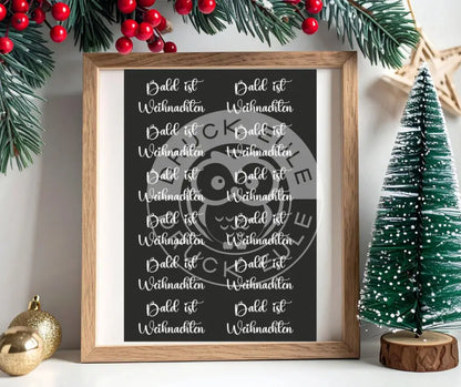 Rubon Bogen Bald ist Weihnachten weiss rubon