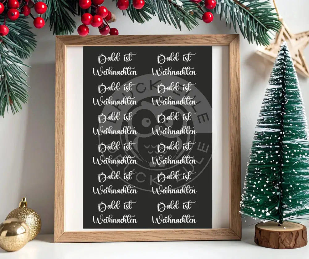 Rubon Bogen Bald ist Weihnachten weiss rubon