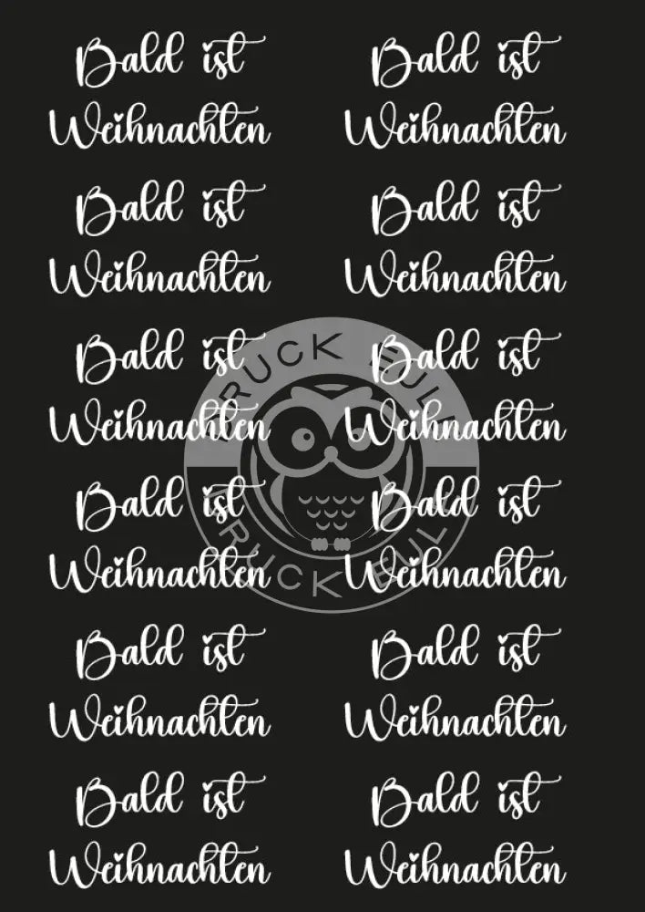 Rubon Bogen Bald ist Weihnachten weiss rubon