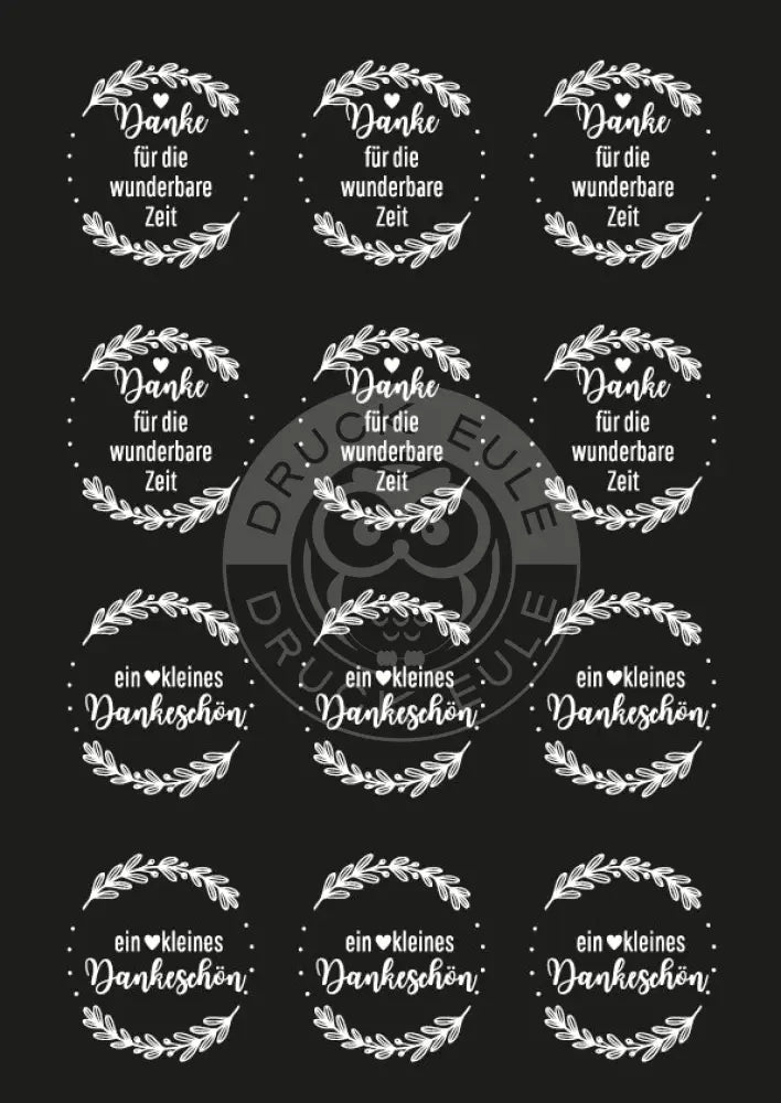 Rubon Bogen Danke 2 weiss rubon