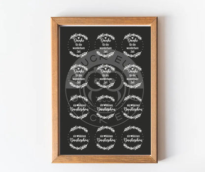 Rubon Bogen Danke 2 weiss rubon