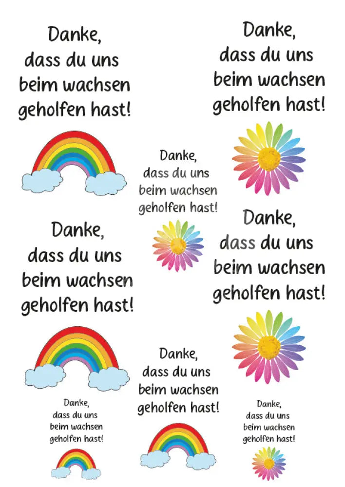 Rubon Bogen Danke wachsen 1 rubon