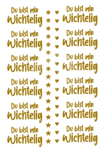 Rubon Bogen Du bist mir Wichtelig gold rubon