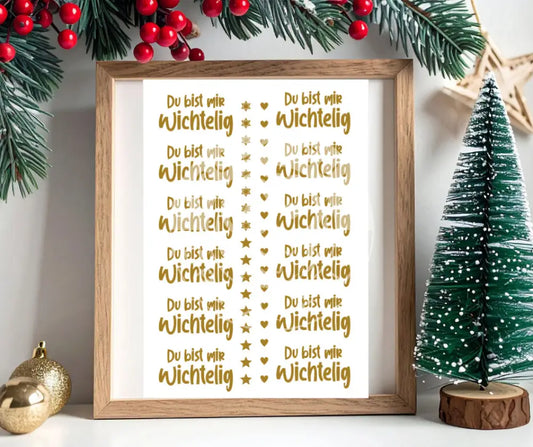 Rubon Bogen Du bist mir Wichtelig gold rubon