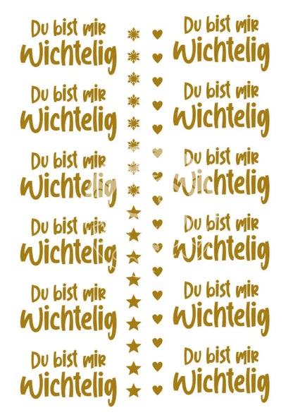 Rubon Bogen Du bist mir Wichtelig gold rubon