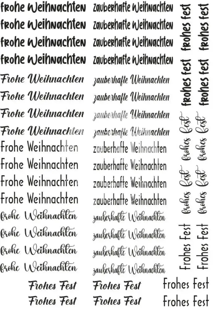 Rubon Bogen Frohe Weihnachten Text Rubon