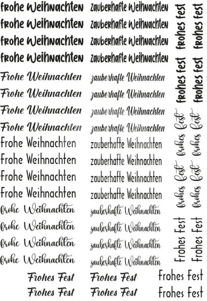 Rubon Bogen Frohe Weihnachten Text Rubon