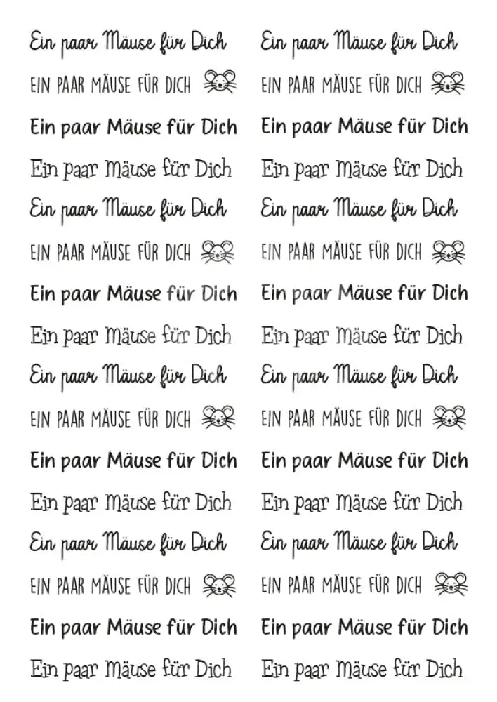 Rubon Bogen Mäuse für dich 2 rubon