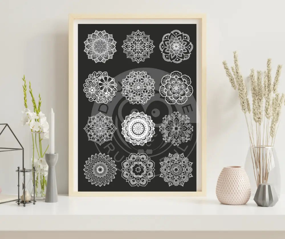 Rubon Bogen Mandala 1 weiss rubon