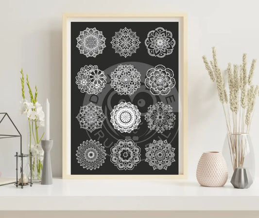 Rubon Bogen Mandala 1 weiss rubon