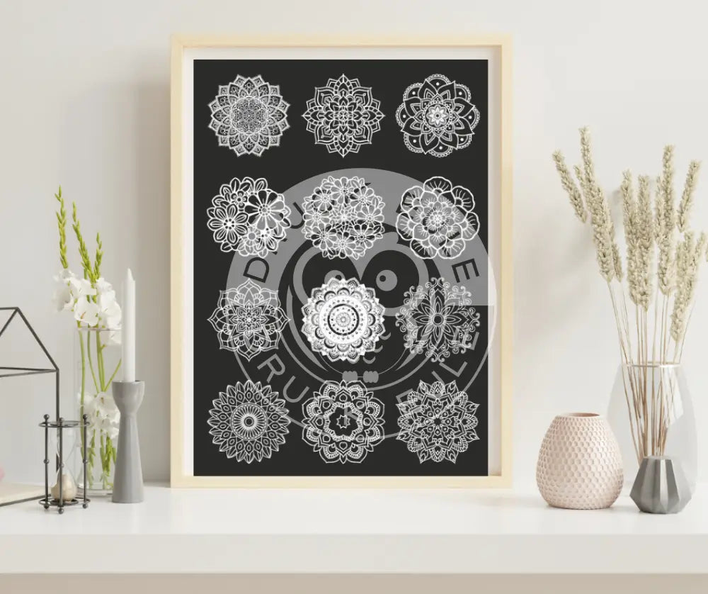 Rubon Bogen Mandala 1 weiss rubon