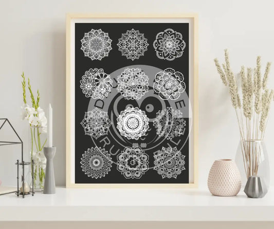 Rubon Bogen Mandala 1 weiss rubon