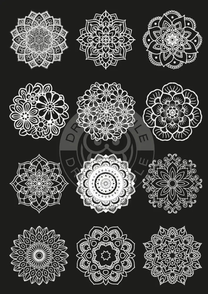 Rubon Bogen Mandala 1 weiss rubon