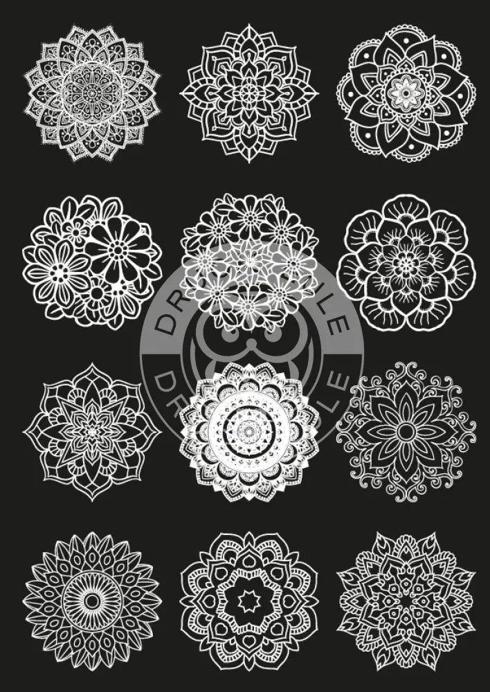 Rubon Bogen Mandala 1 weiss rubon