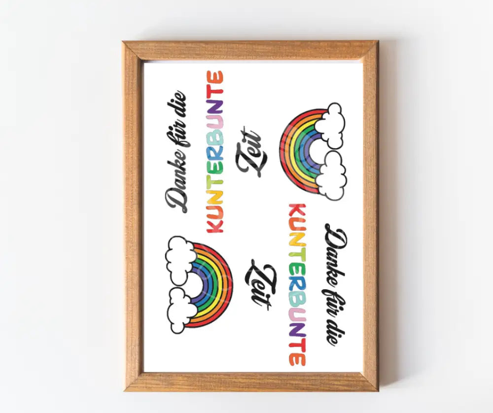 Rubon Bogen Regenbogen Kunterbunte Zeit rubon