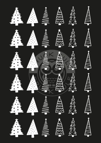 Rubon Bogen Tannenbäume 2 weiss rubon