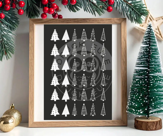 Rubon Bogen Tannenbäume 2 weiss rubon