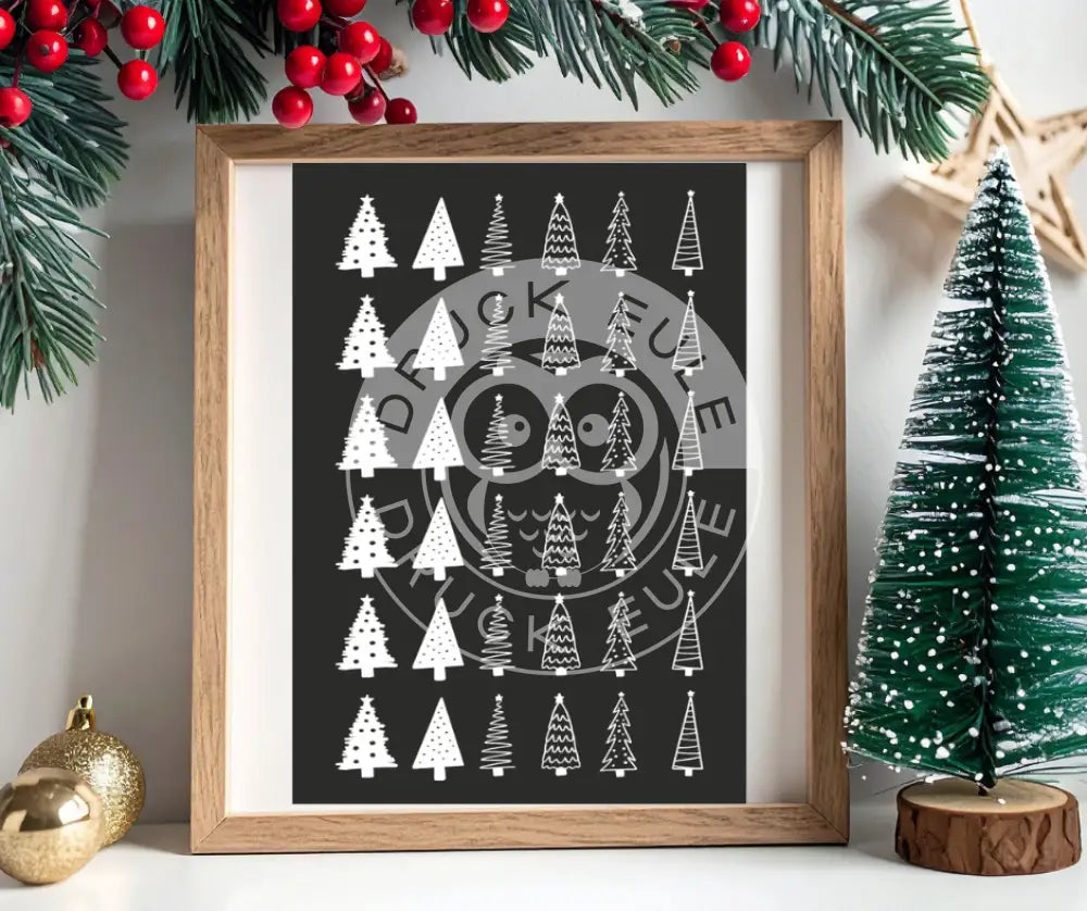 Rubon Bogen Tannenbäume 2 weiss rubon