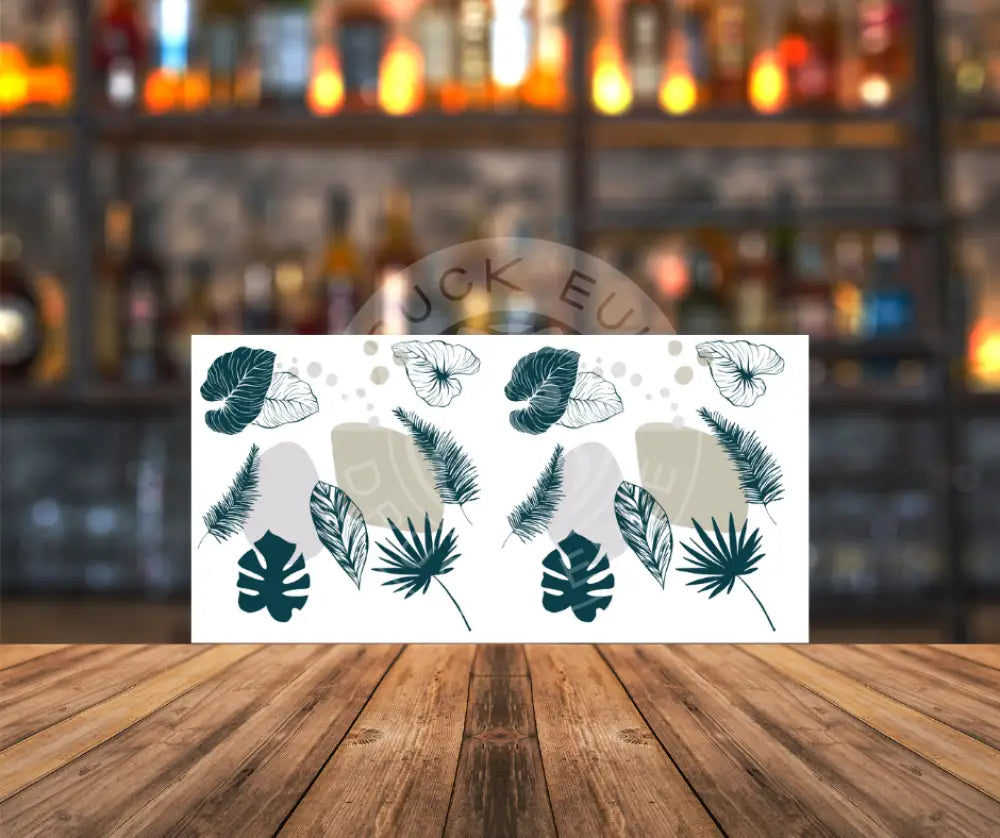 Rubon Trinkglas 240x120mm Blätter 2 Glanz rubon