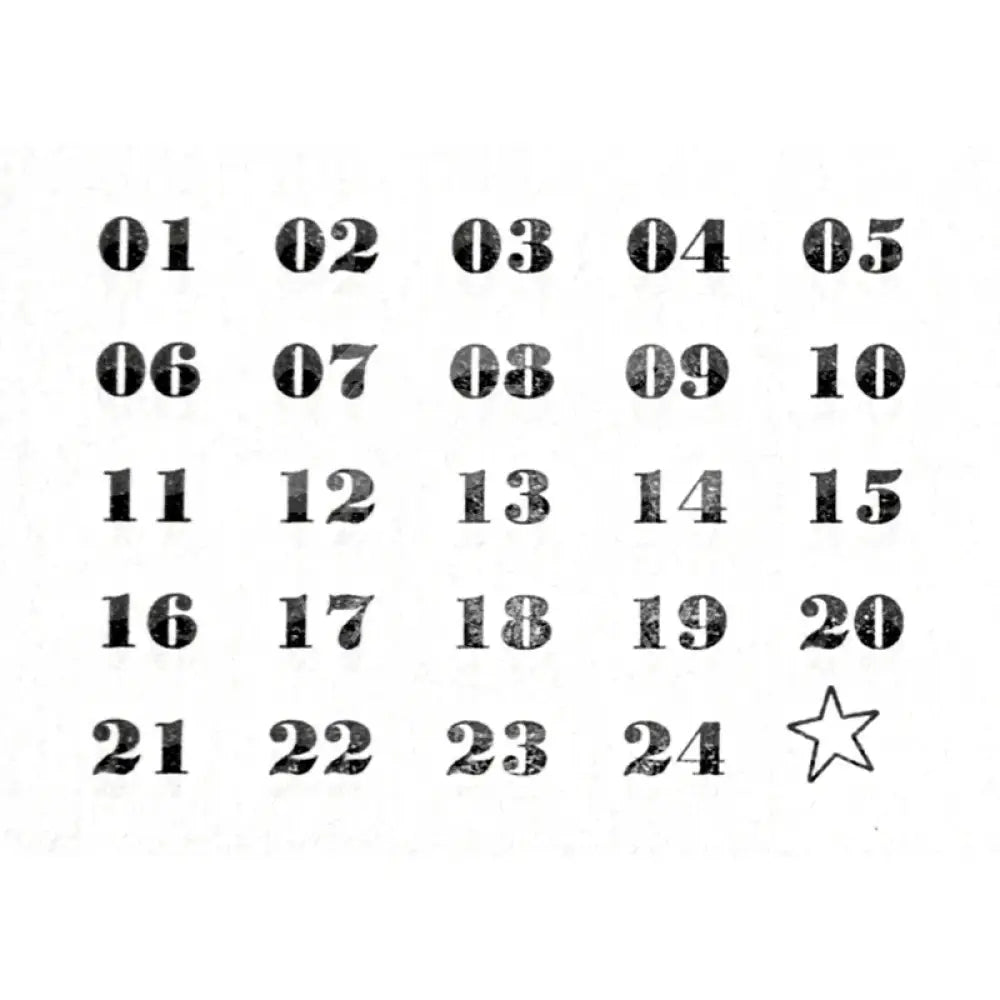 Stempel Adventskalender stempel