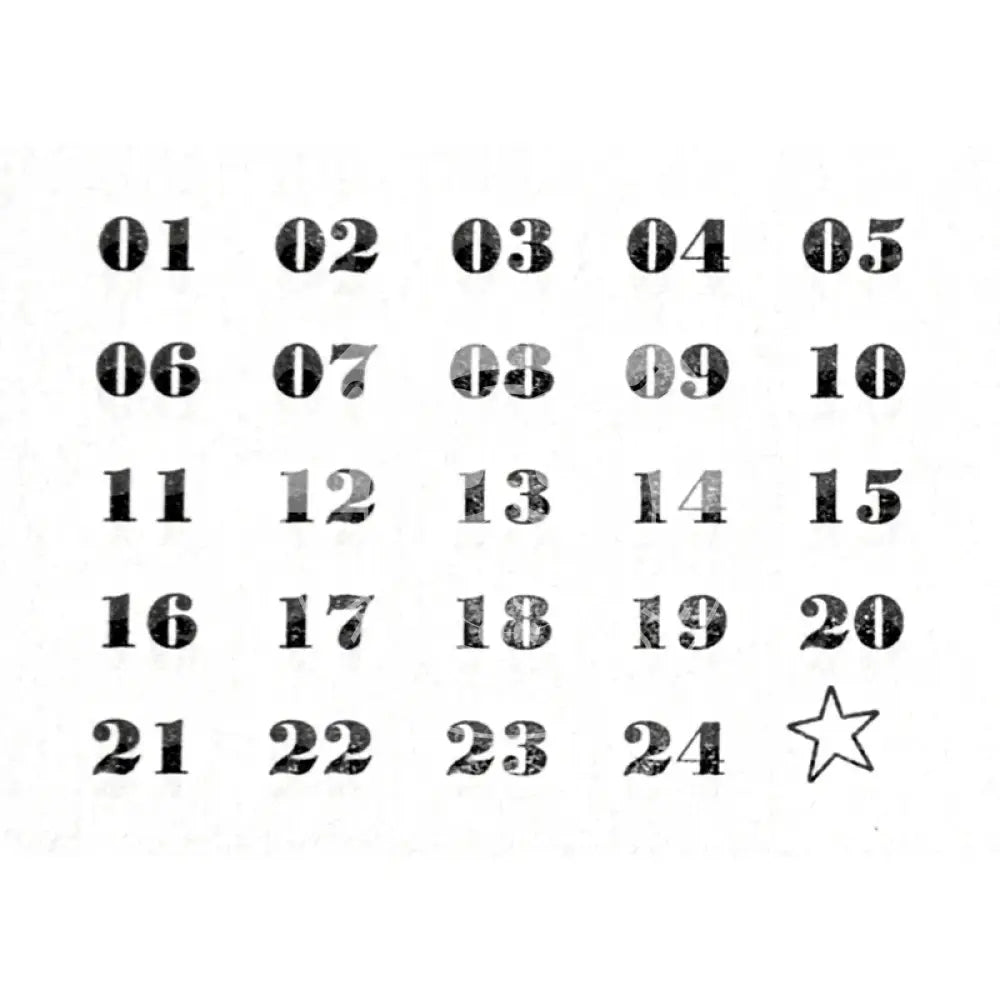 Stempel Adventskalender stempel
