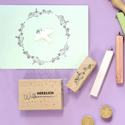 Stempel Blumenzweig stempel