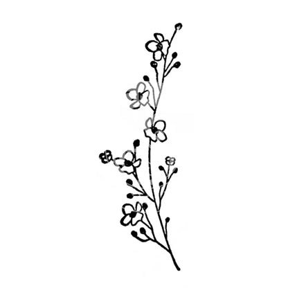 Stempel Blumenzweig stempel