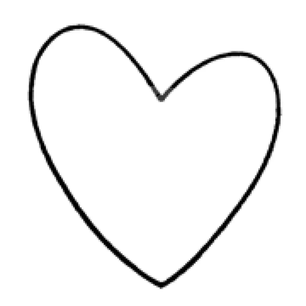 Stempel Herz asymetrisch stempel