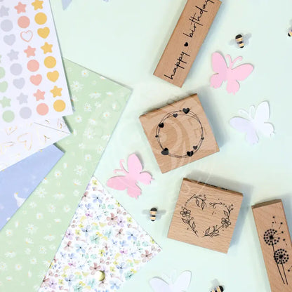 Stempel Kreis mit Herz - stempel