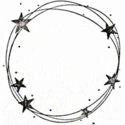 Stempel Kreis mit Sternen stempel