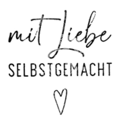 Stempel mit Liebe selbstgemacht stempel